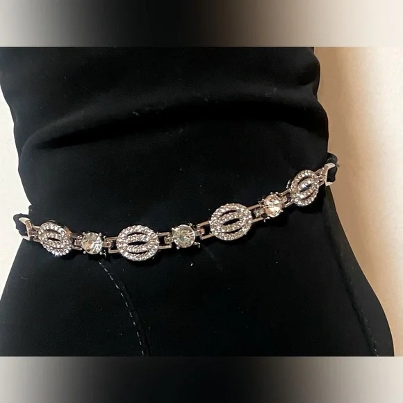 Dream Pairs Sexy Faux Suede Jeweled Ankle High Heel Boots - Picture 6 of 6